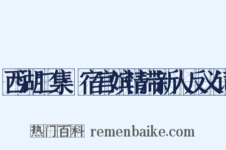西湖二集·宿宫嫔情滞新人反义词是什么意思的图片